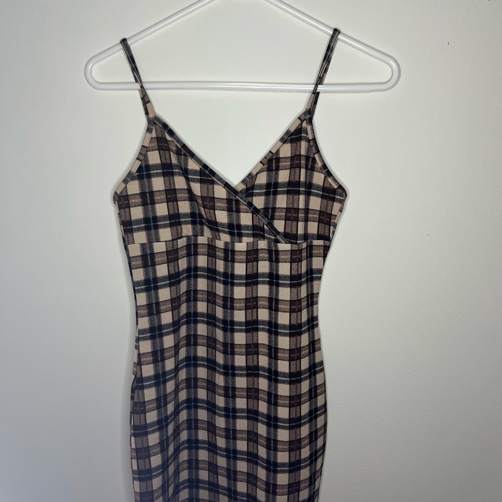 shein dress size- s color- brown